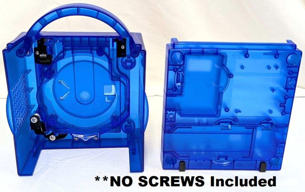 NEW Replacement Translucent DARK BLUE Shell Housing for GameCube Console System