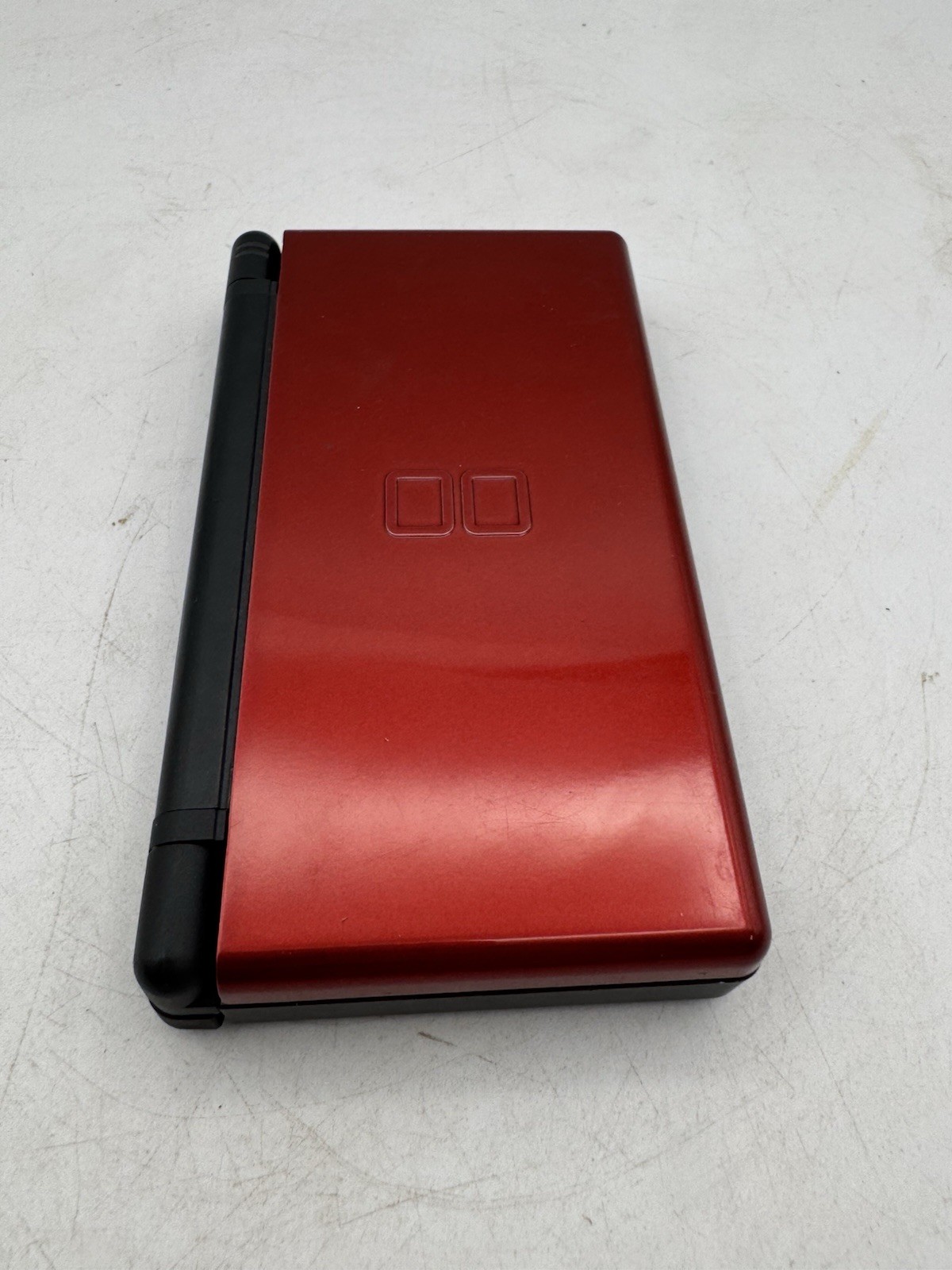 Nintendo DS Lite Crimson Black USG-001 Handheld Console Tested OEM Stylus