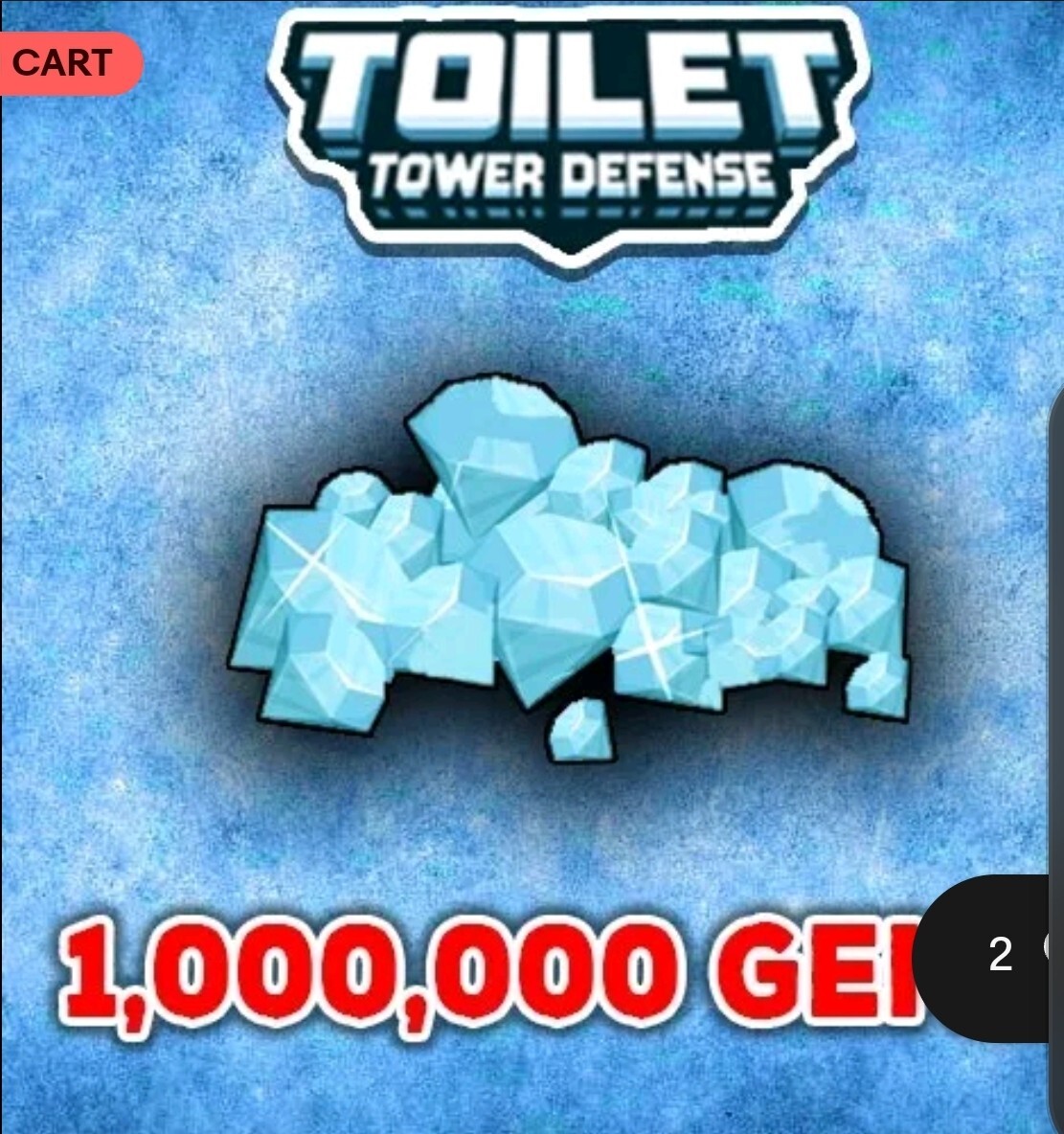 1K-1M Gems | Diamonds | Toilet Tower Defense | Roblox| ✅Same Day Delivery✅