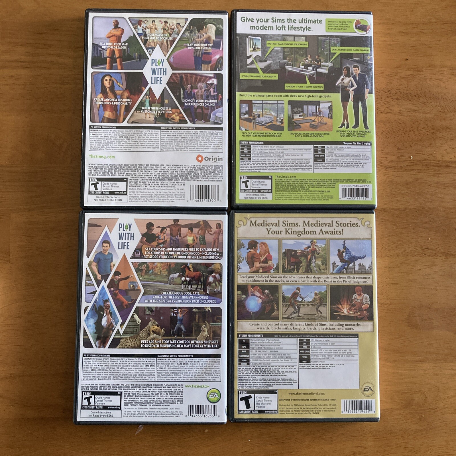 The Sims 3 plus Expansion Pack Lot Medieval High-End Loft Pets