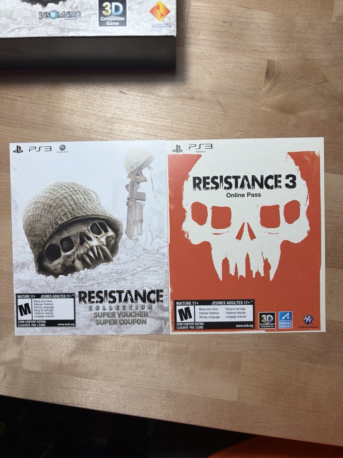 Resistance 1/2/3 Collection PS3 Playstation 3 CIB w/ Slipcover MINT DISCS