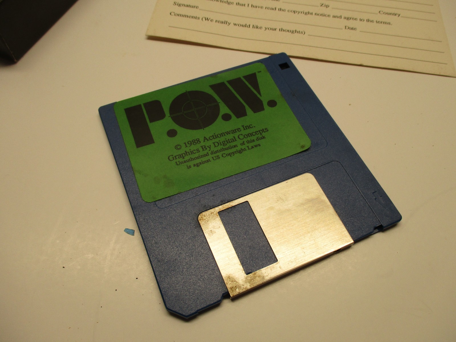 P.O.W (Actionware 1988) – Amiga Light Gun Compatible Hostage Rescue Simulation