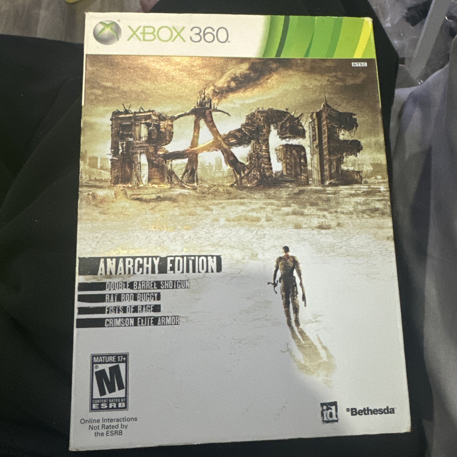 XBOX 360 RAGE VIDEO GAME – COMPLETE – CIB Perfect