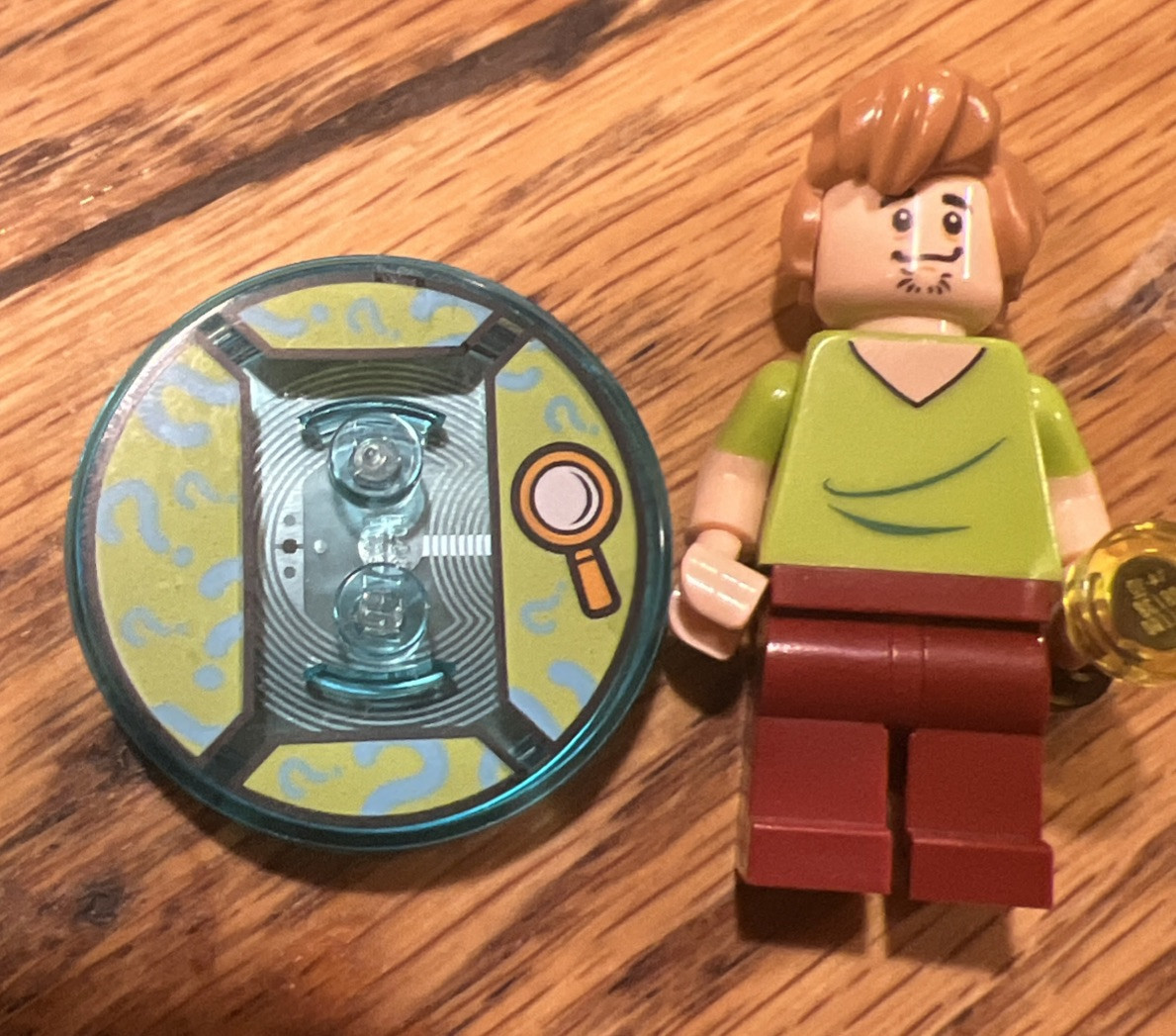 Lego Dimensions Scooby Doo Shaggy Figure And Tag Base/disc With Flashlite