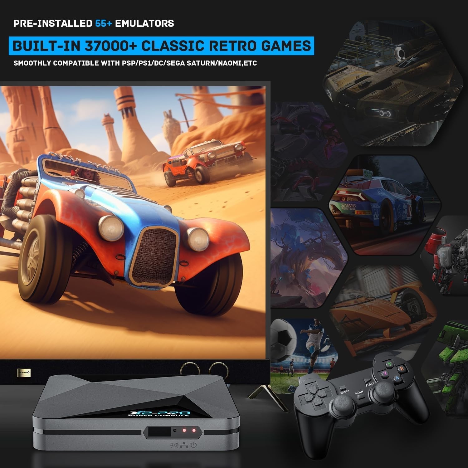 Experience 4K Retro Gaming with Super Console X2 PRO – Android 9.0 & EmuELEC 4.6