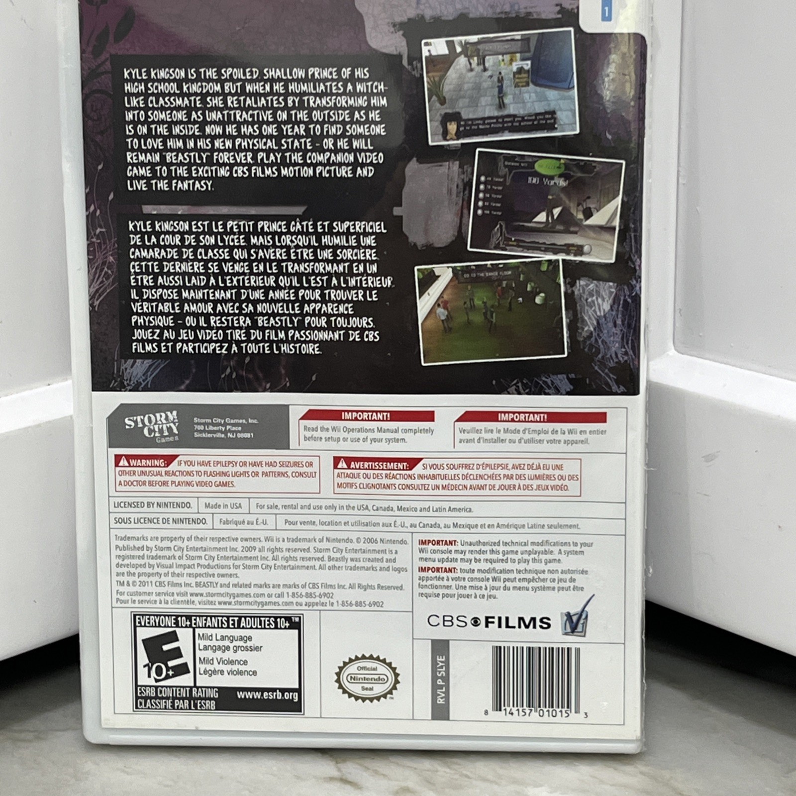 Beastly (Nintendo Wii, 2011) New- Seal Rip-Storm City Games CBS