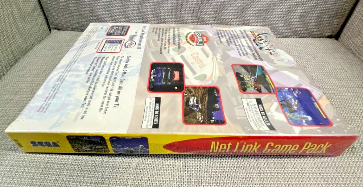 Sega Saturn Netlink Web Browser Game Pack -New. Box is a bit deformed. Very RARE