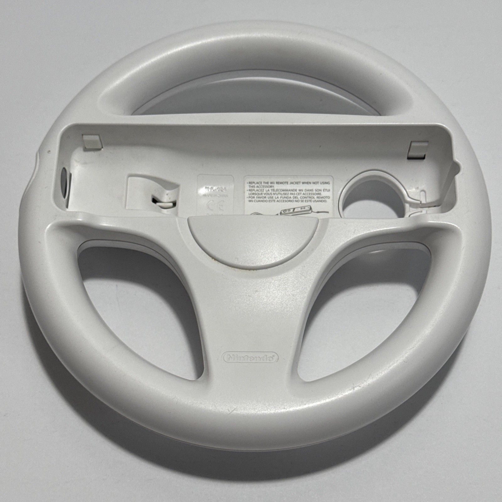 2x Mario Kart Wii Steering Wheels White Controllers Nintendo Wii Tested RVL-024