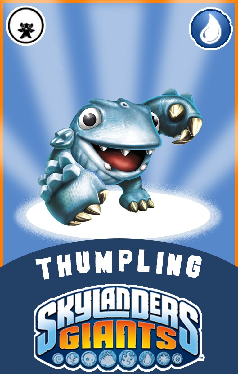 Skylanders Giants Sidekick Thumpling NFC Card FREE SHIPPING