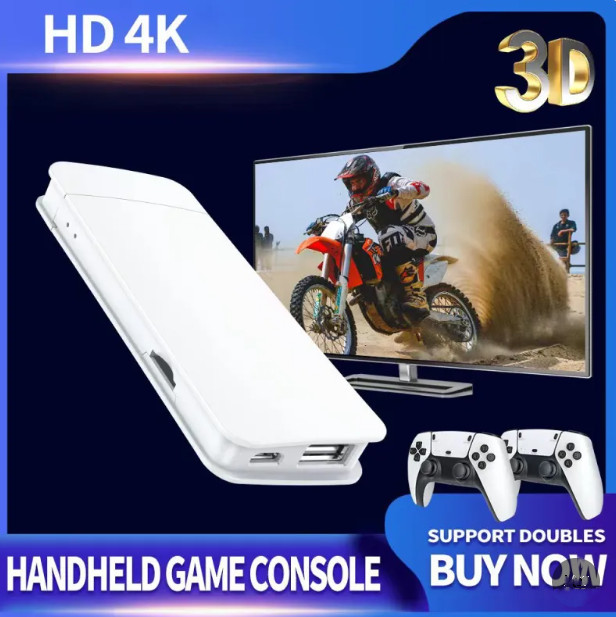 M15 Plus Retro Game Stick 4K HDMI Wireless Console 64GB 128GB 256GB 2 Controller