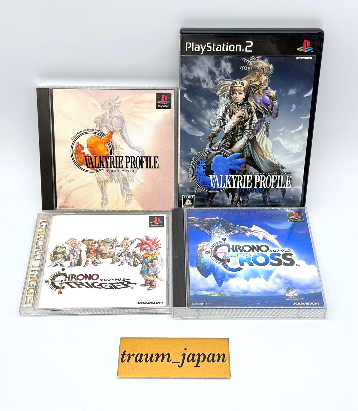 Chrono Trigger Cross Valkyrie Profile Set PlayStation PS1 PS2 Square Enix Tested