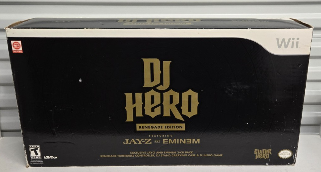 DJ Hero Renegade Edition Feat Jay-Z & Eminem for Nintendo Wii **Open Box** 96031