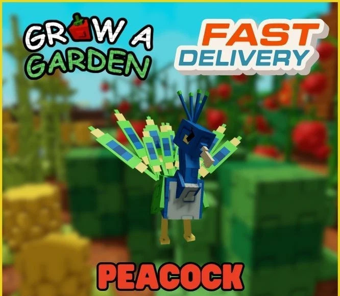 🦚 2kg/ 15s/ PEACOCK 🦚 GROW A GARDEN🪴 🎮ROBLOX (Super Fast Delivery🚀!)