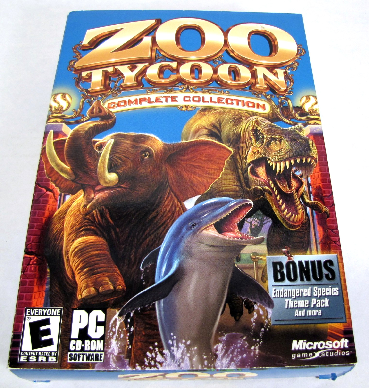 Zoo Tycoon: Complete Collection (PC, 2003) Complete In Big Box 2 Discs & Manual