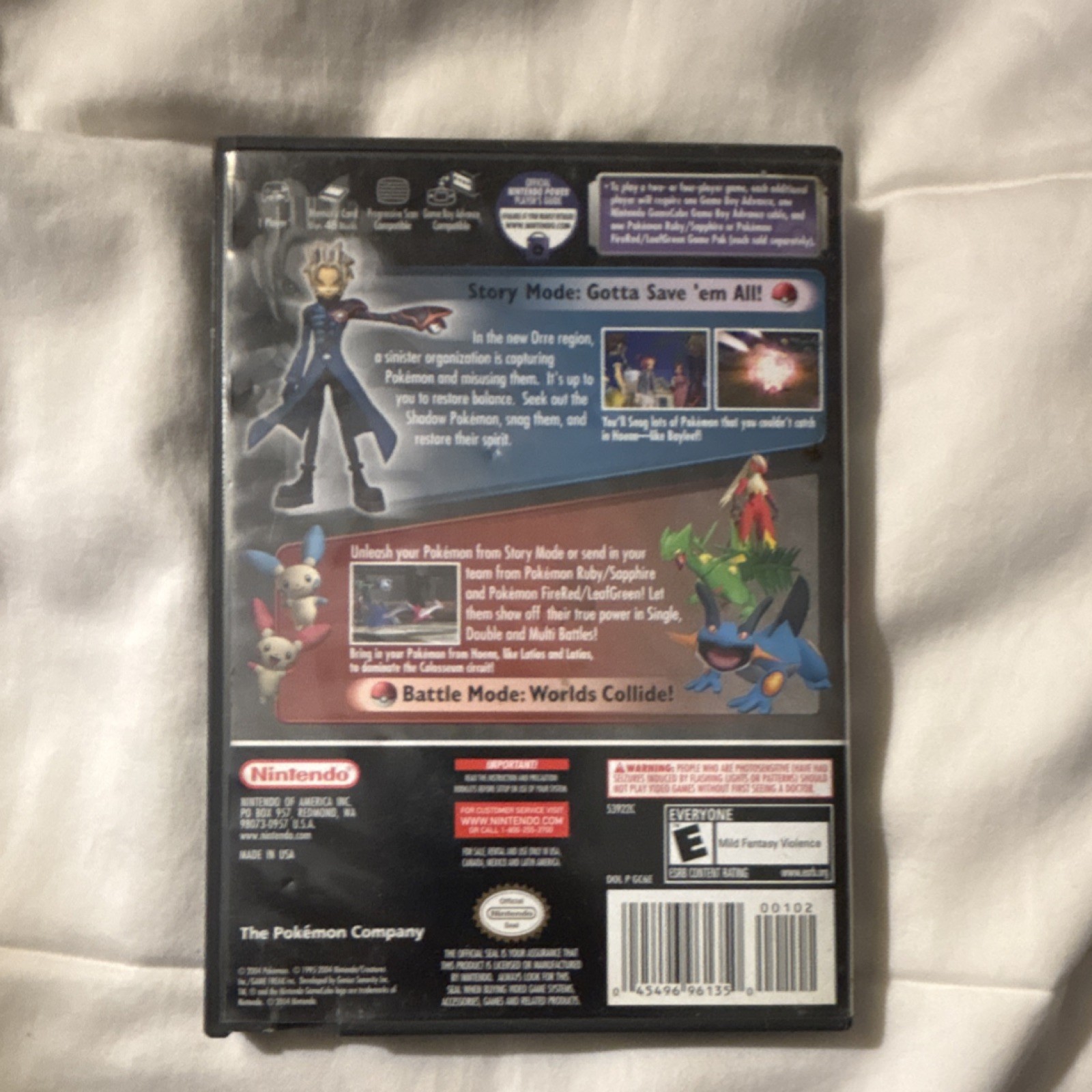 Pokemon Colosseum Nintendo GameCube 2004 Manual The Pokemon Company RPG Action E