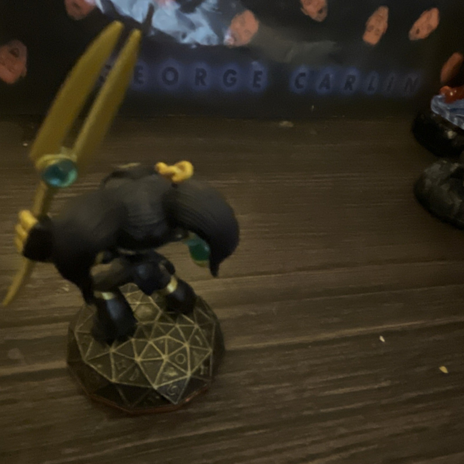 Activision Skylanders Astroblast Character Figure Black Gold Sword Base