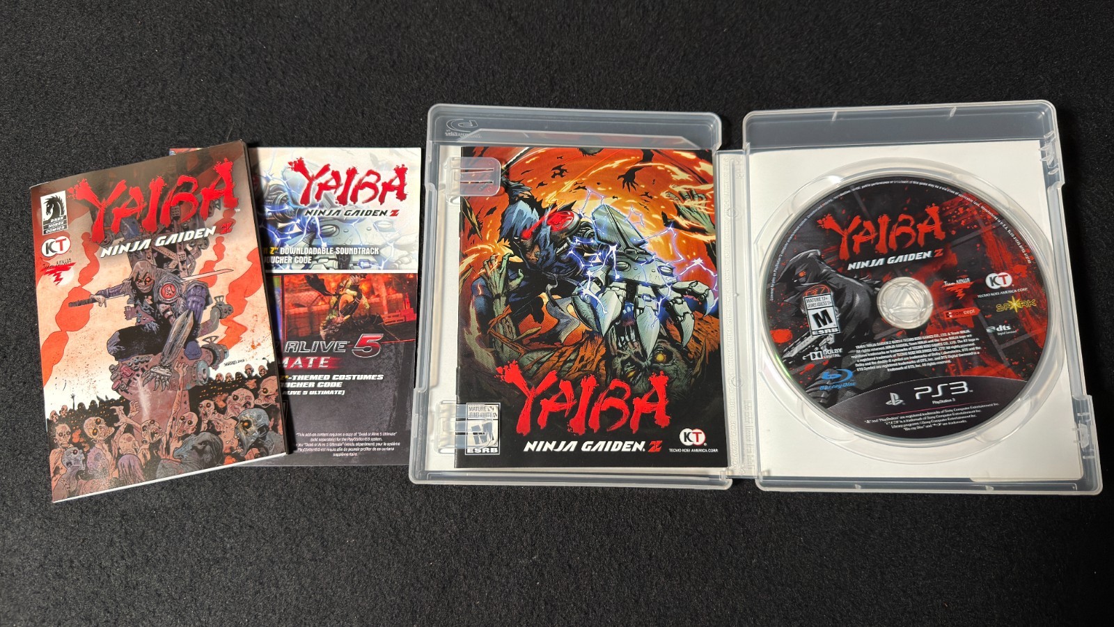 Ninja Gaiden 3 & Yaiba Z CIB w/Comic – PlayStation 3 – Great Condition *Tested*