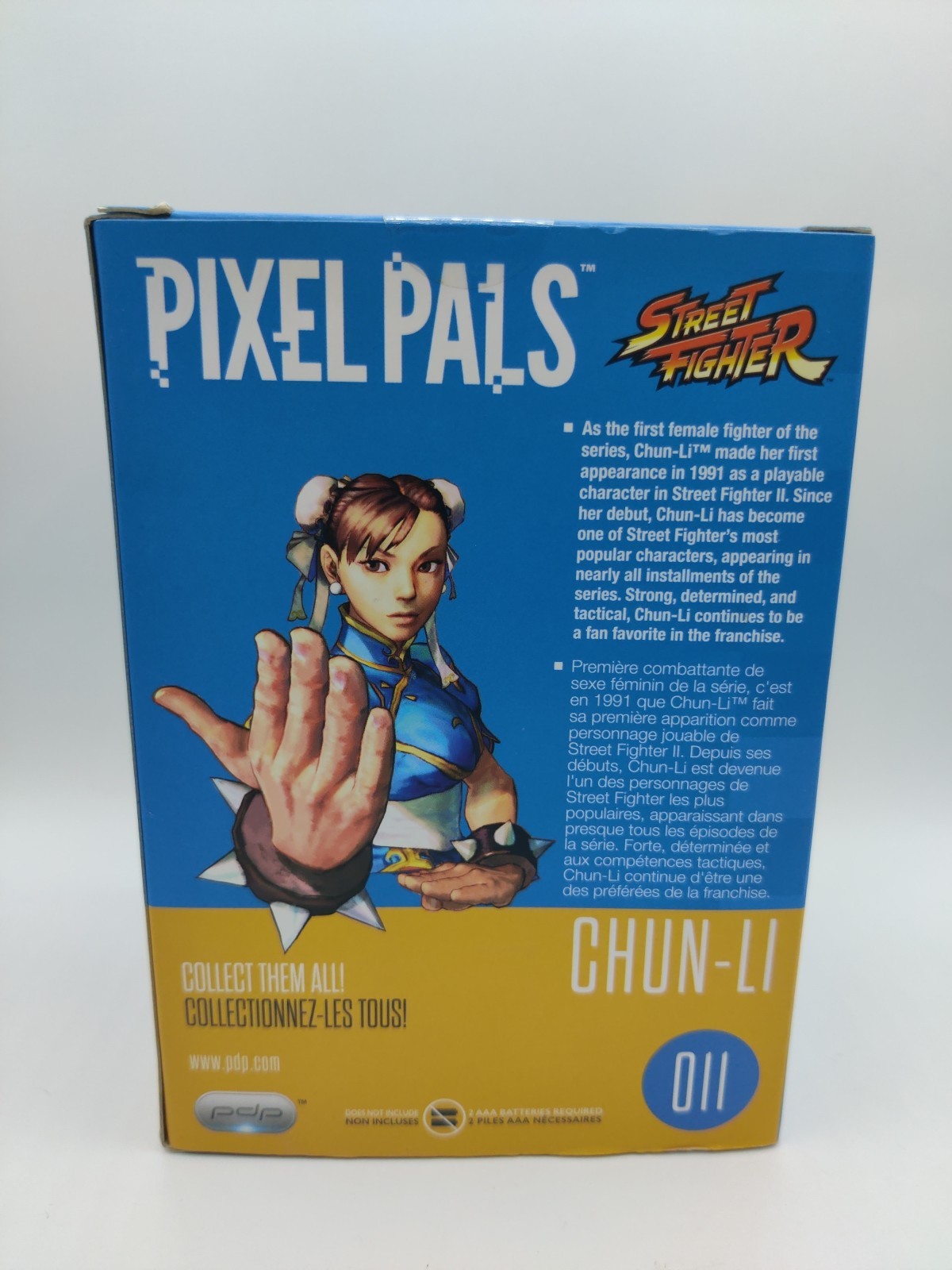 PDP Pixel Pals Street Fighter Chun-Li 011 Light Up Figure 30th Anniversary New