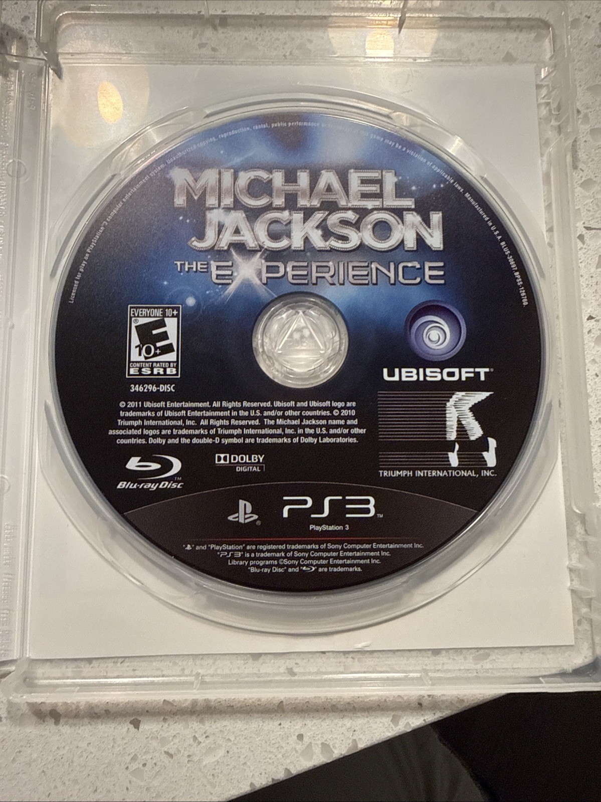 Michael Jackson: The Experience (Sony PlayStation 3, 2011) Disc Only