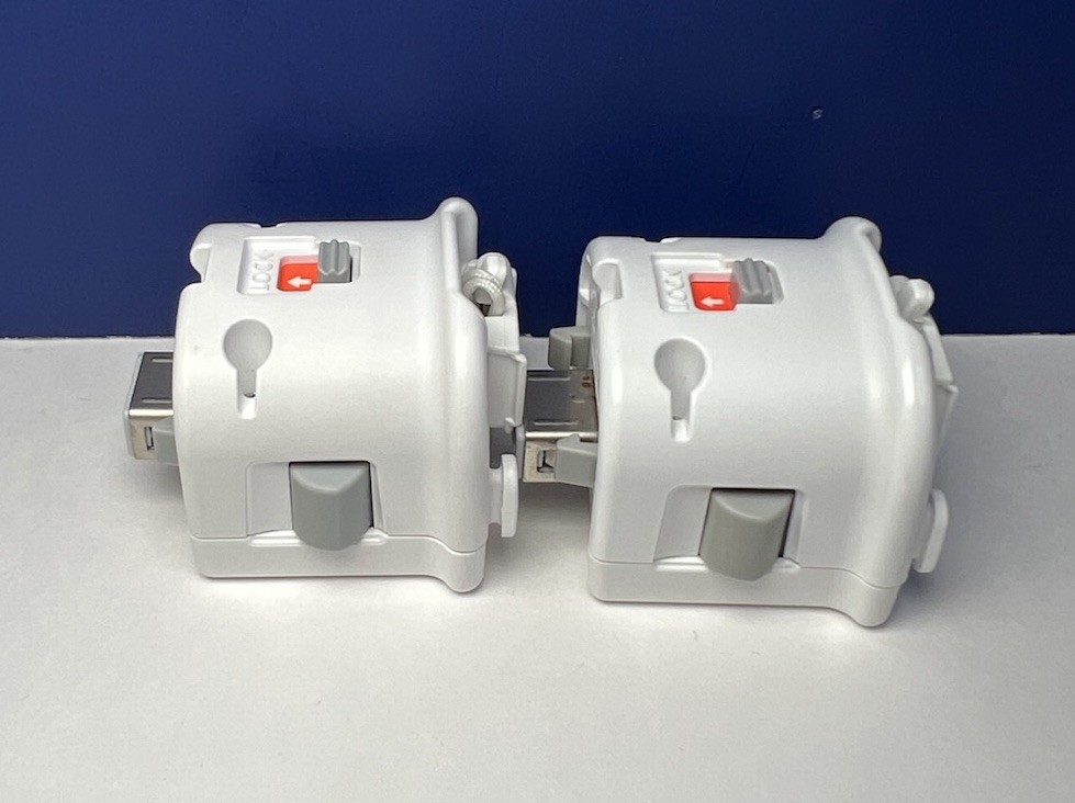 2x Genuine Nintendo Wii Motion Plus Adapters RVL-026 White