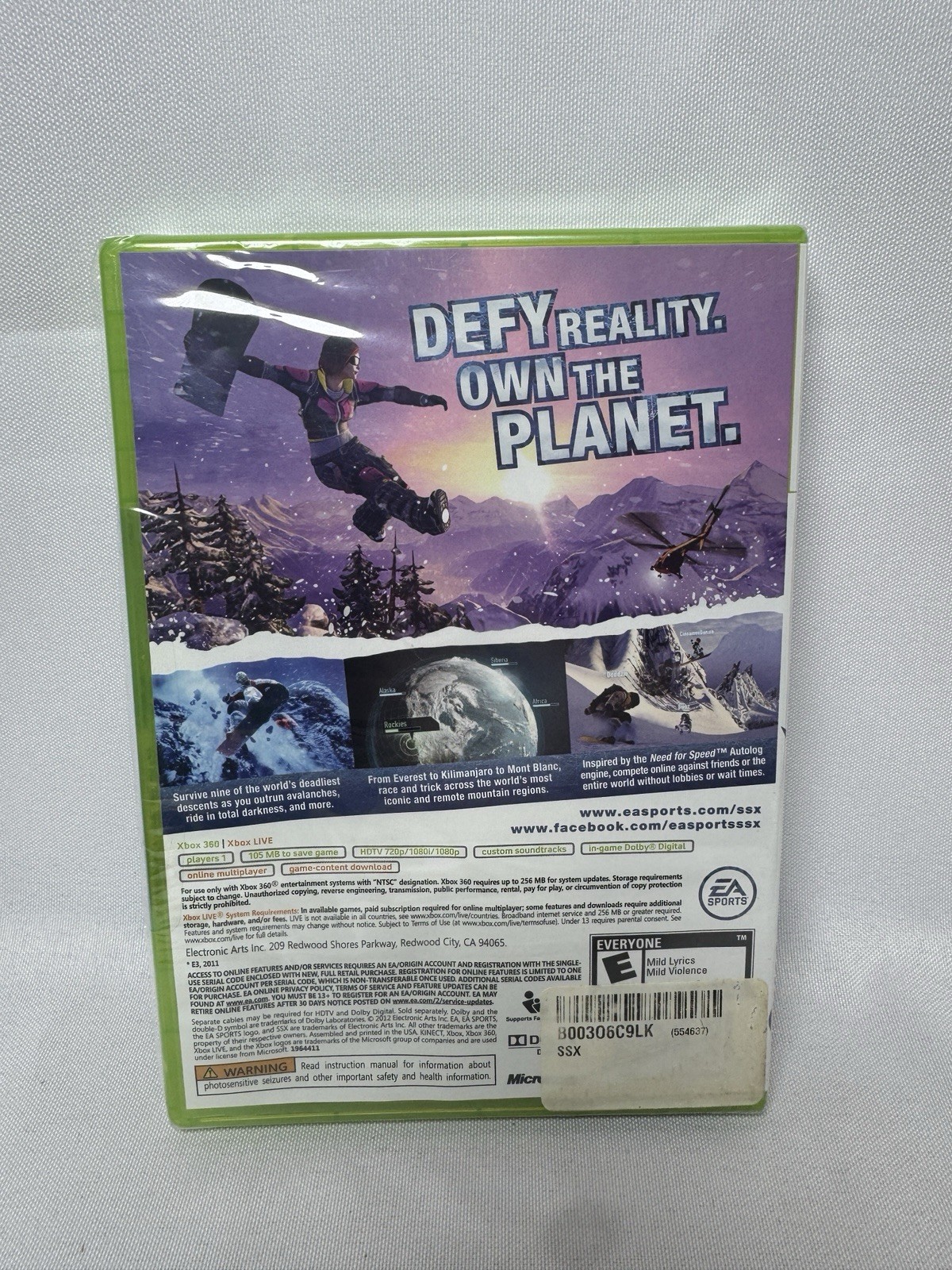 SSX (Microsoft Xbox 360, 2012) Brand New Factory Sealed!!! Please Read ￼