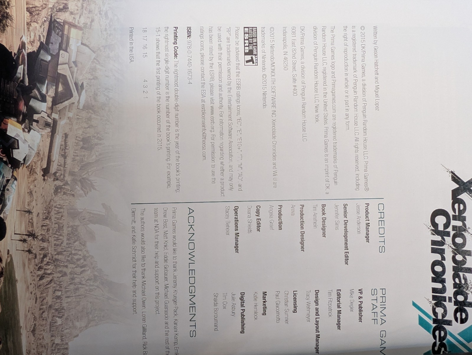 Xenoblade Chronicles X Collector’s Edition Strategy Guide