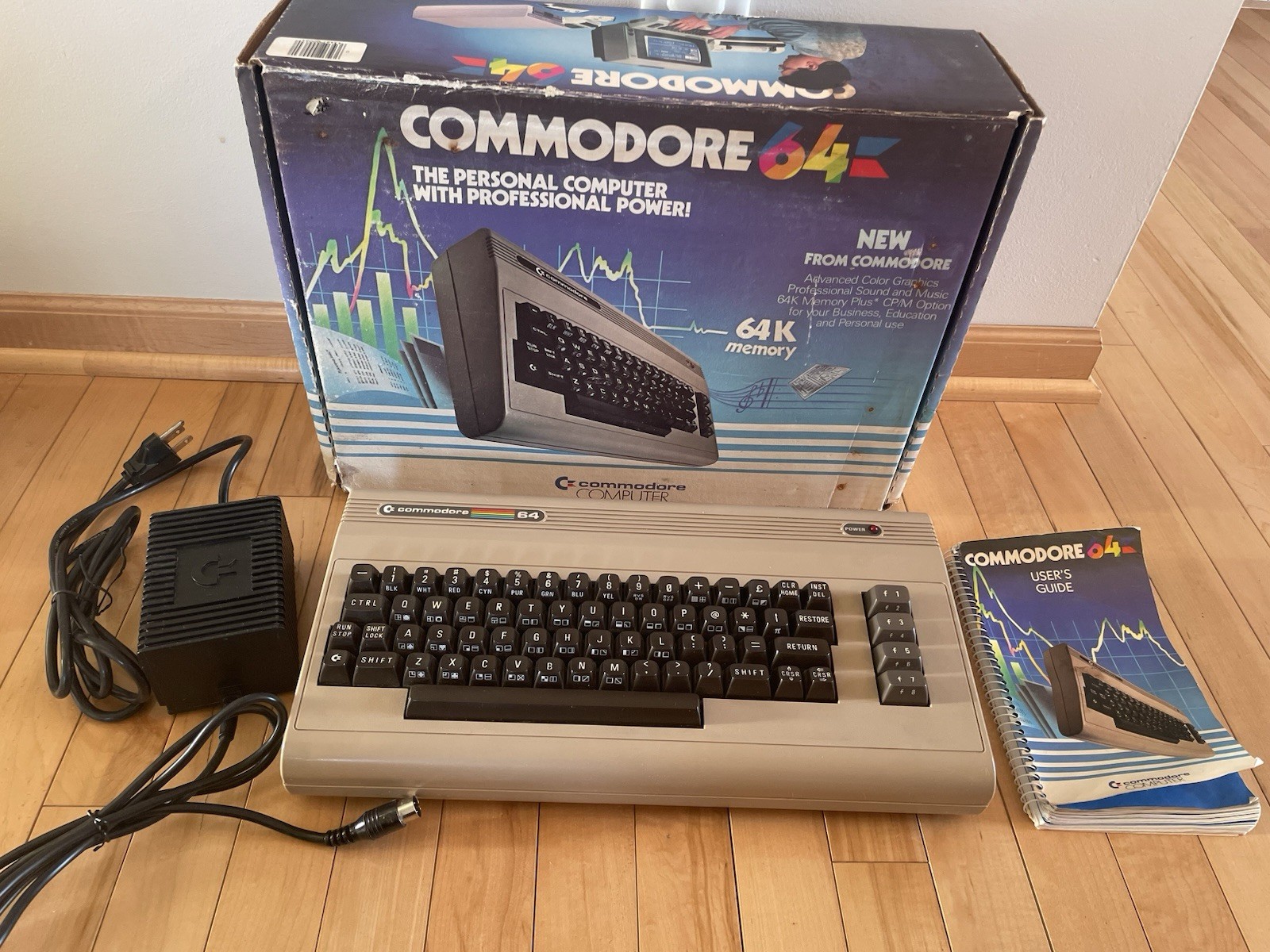 RARE Vintage Original Commodore 64 Console & 1541 Disk Drive Pristine Condition