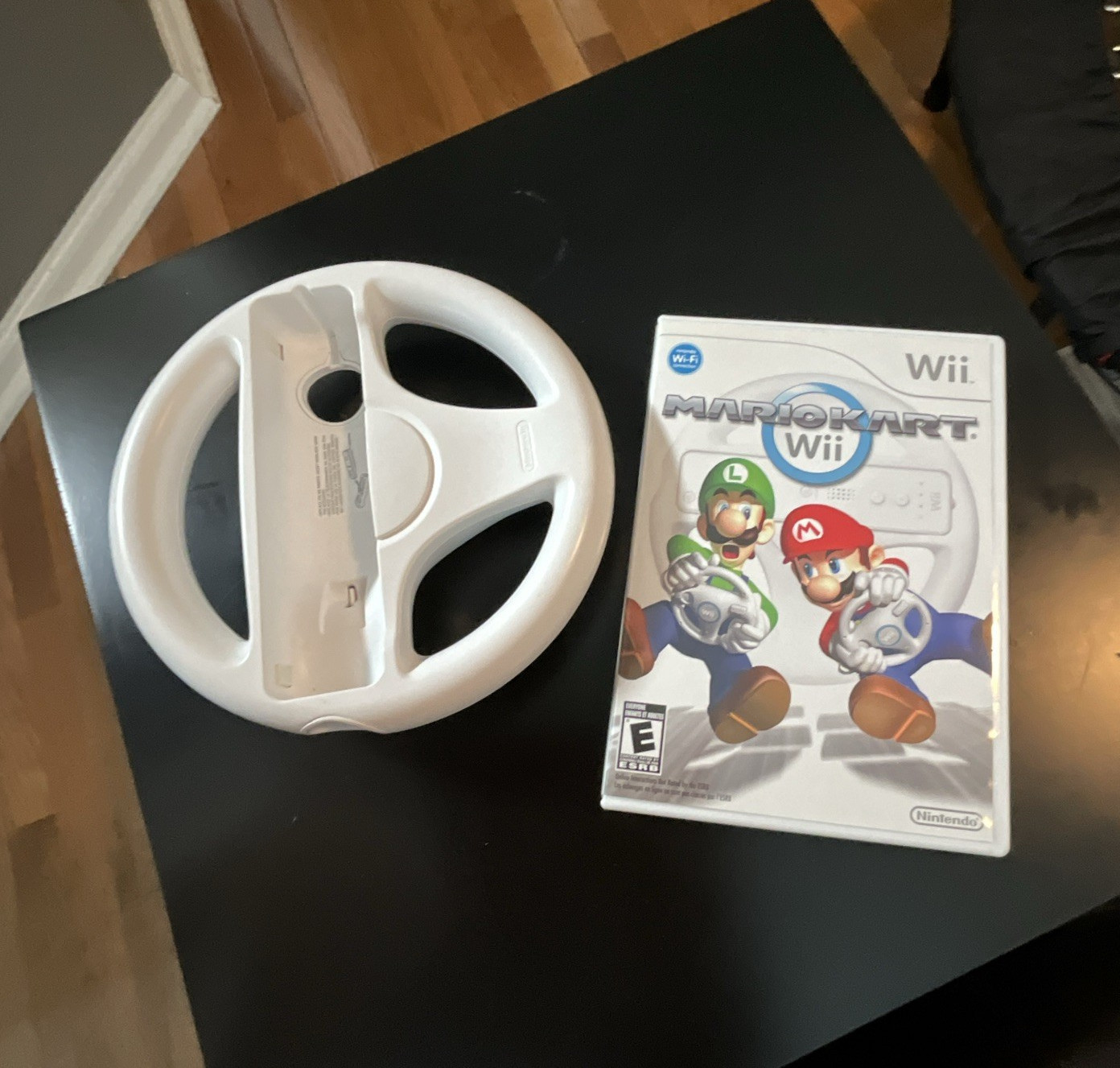 Nintendo Wii Wheel RVL-024 White Steering Wheel Controller Attachment for Wii