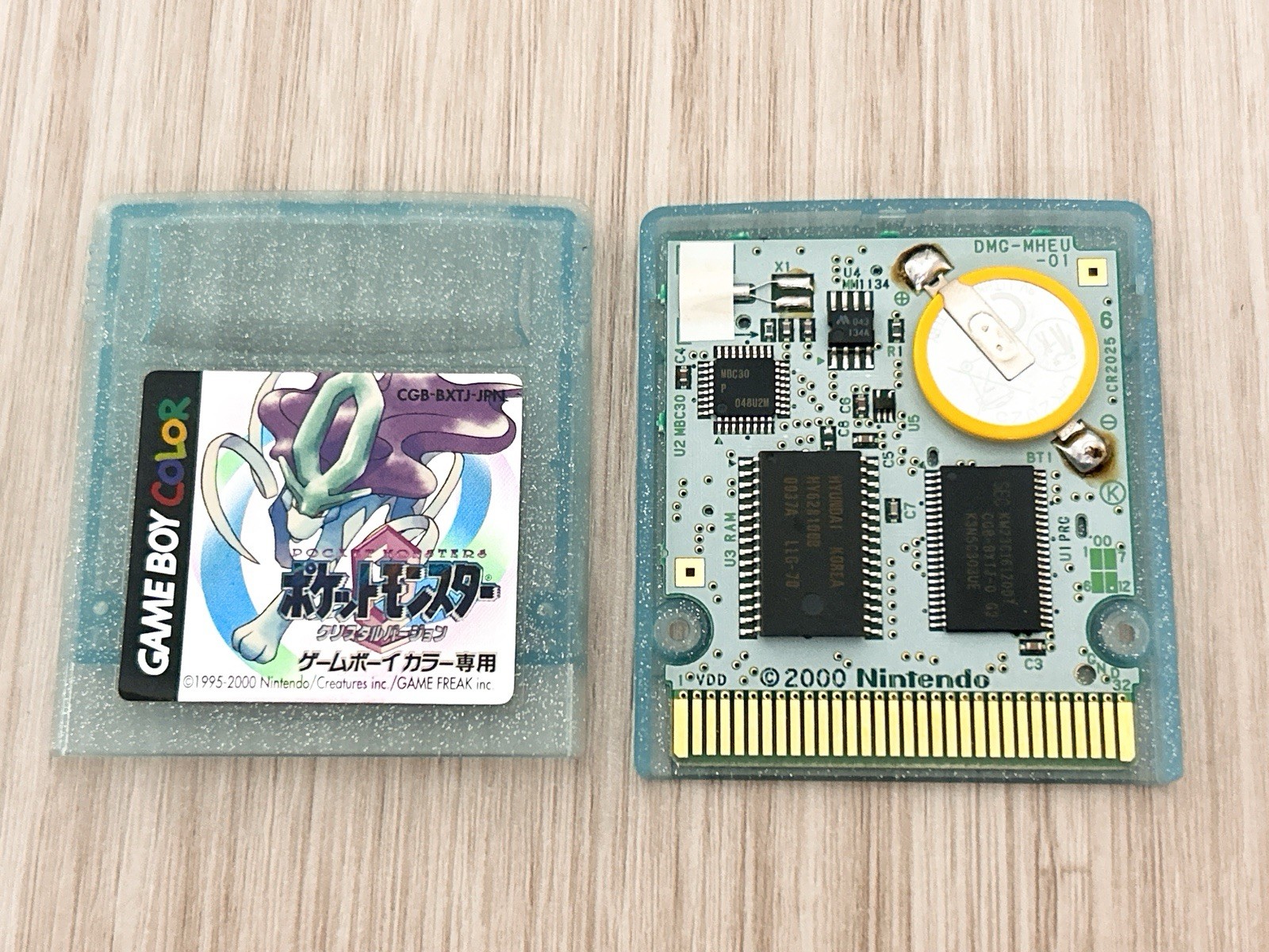 Pokemon Crystal Gameboy Color Complete in Box CIB Japanese New Battery GBC