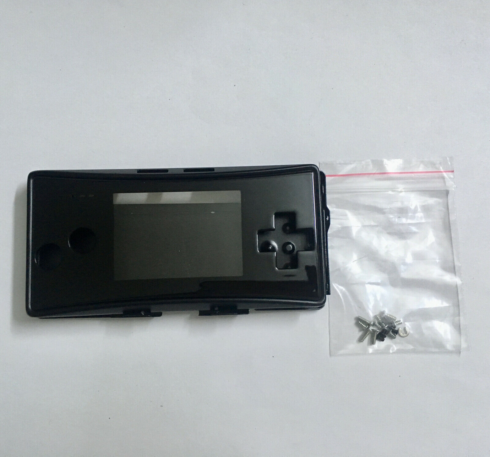 4 in 1 Metal Full Housing Shell Case Cover for Nintendo Gameboy Micro GBM Black