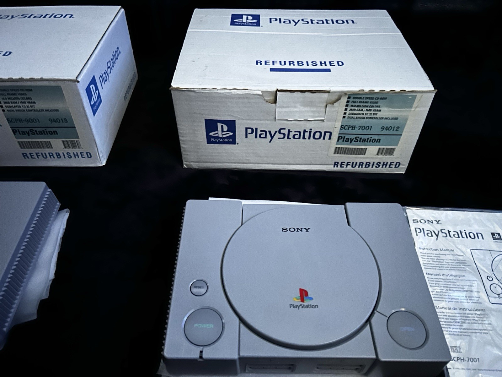 (TWO) SONY PLAYSTATION 1 CONSOLE SETS FULLY SERVICED BY SONY (ULTRA RARE)