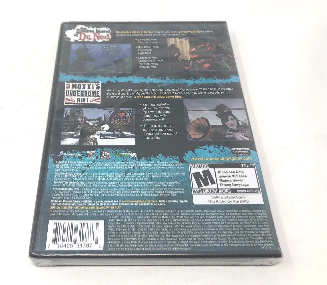Borderlands Add-On Pack The Zombie Island of Dr. Ned/ Mad Moxxi’s Underdome Riot