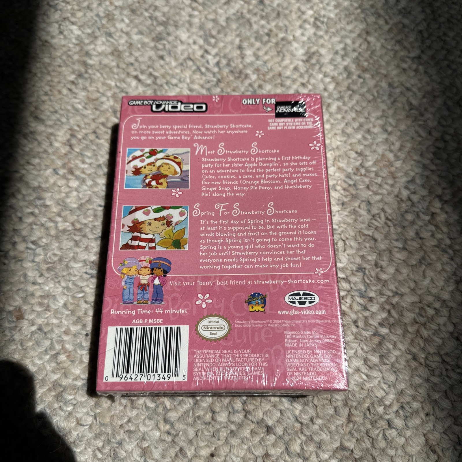 Strawberry Shortcake Volume 1 Video (Game Boy Advance GBA) NEW Sealed VERY CLEAN