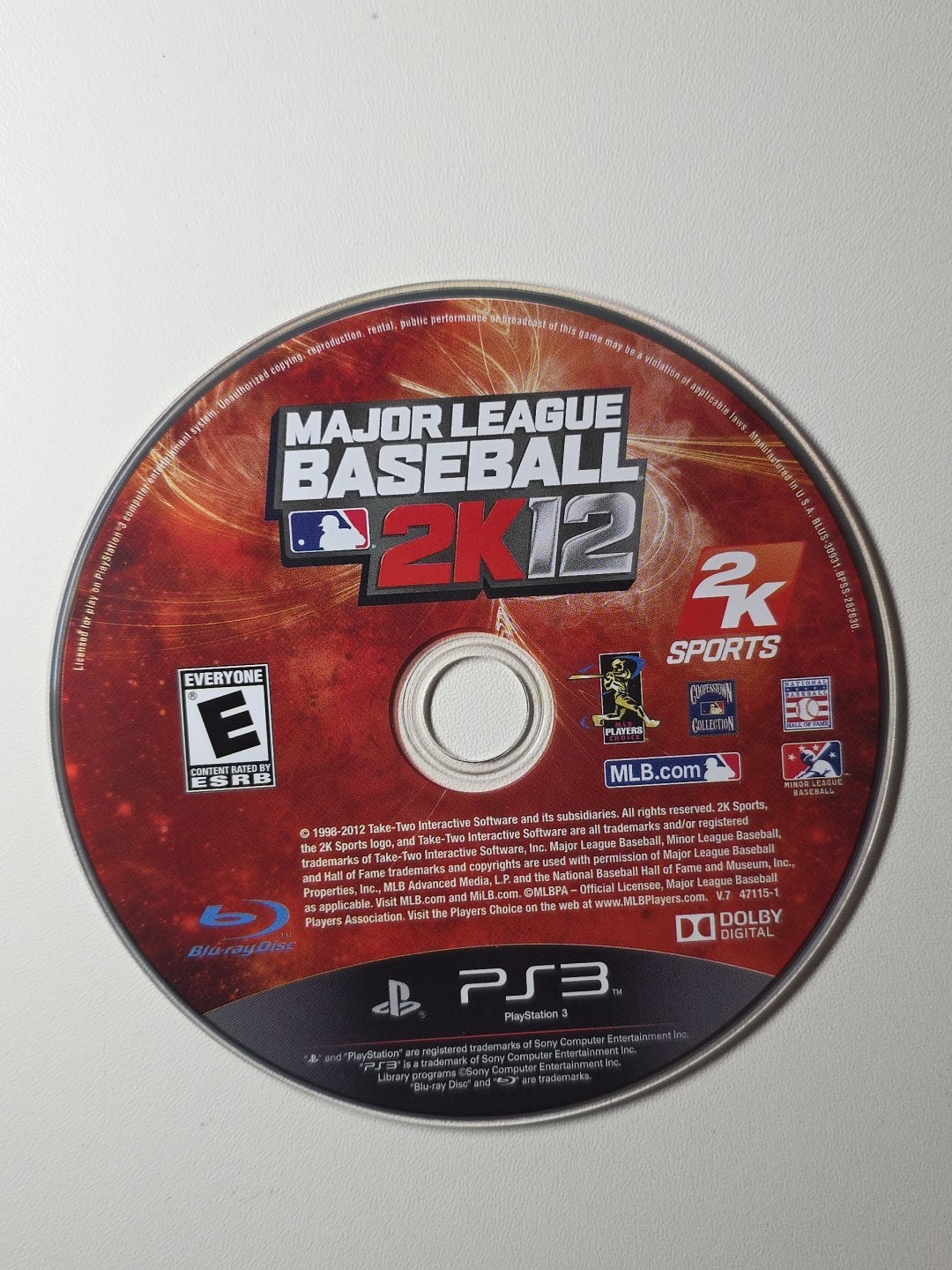 MLB Major League Baseball 2K12 – PlayStation 3 PS3 CIB Complete Manual – Tested