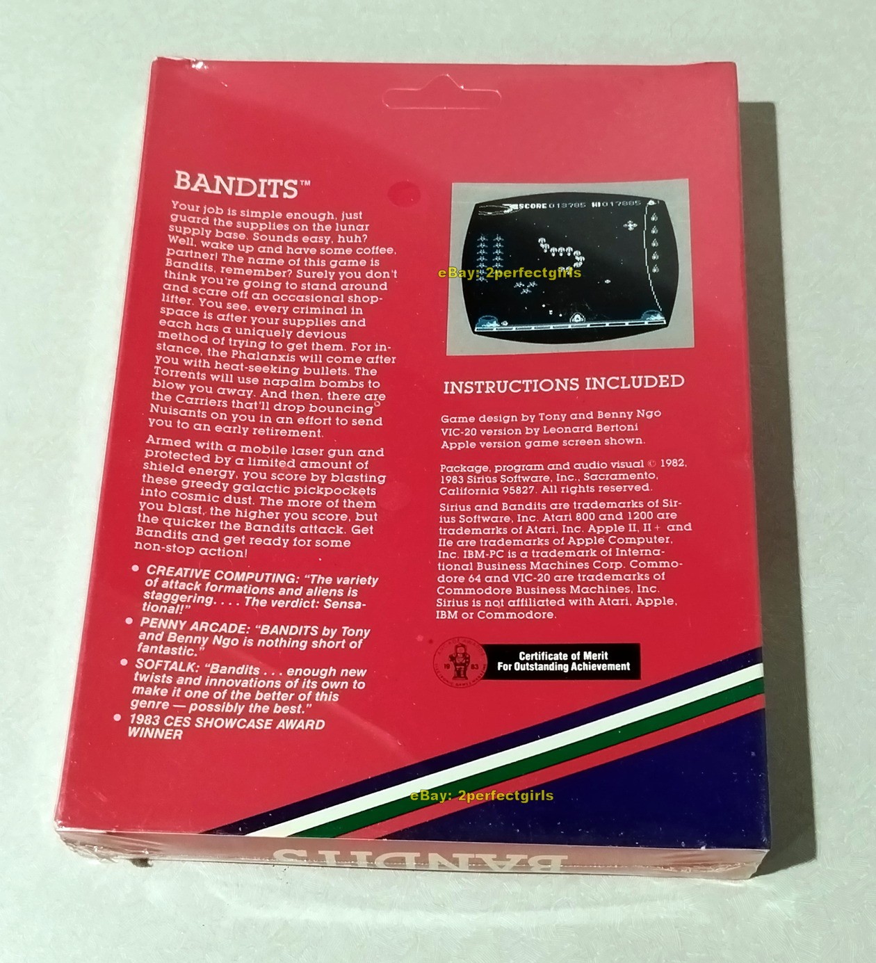 BANDITS (Commodore 64 C64) by SIRIUS NEW SEALED Disk ULTRA RARE