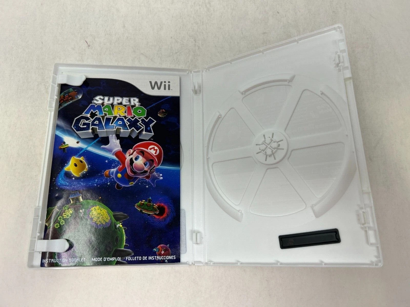 Case and Manual Only NO GAME Super Mario Galaxy Nintendo Wii Authentic