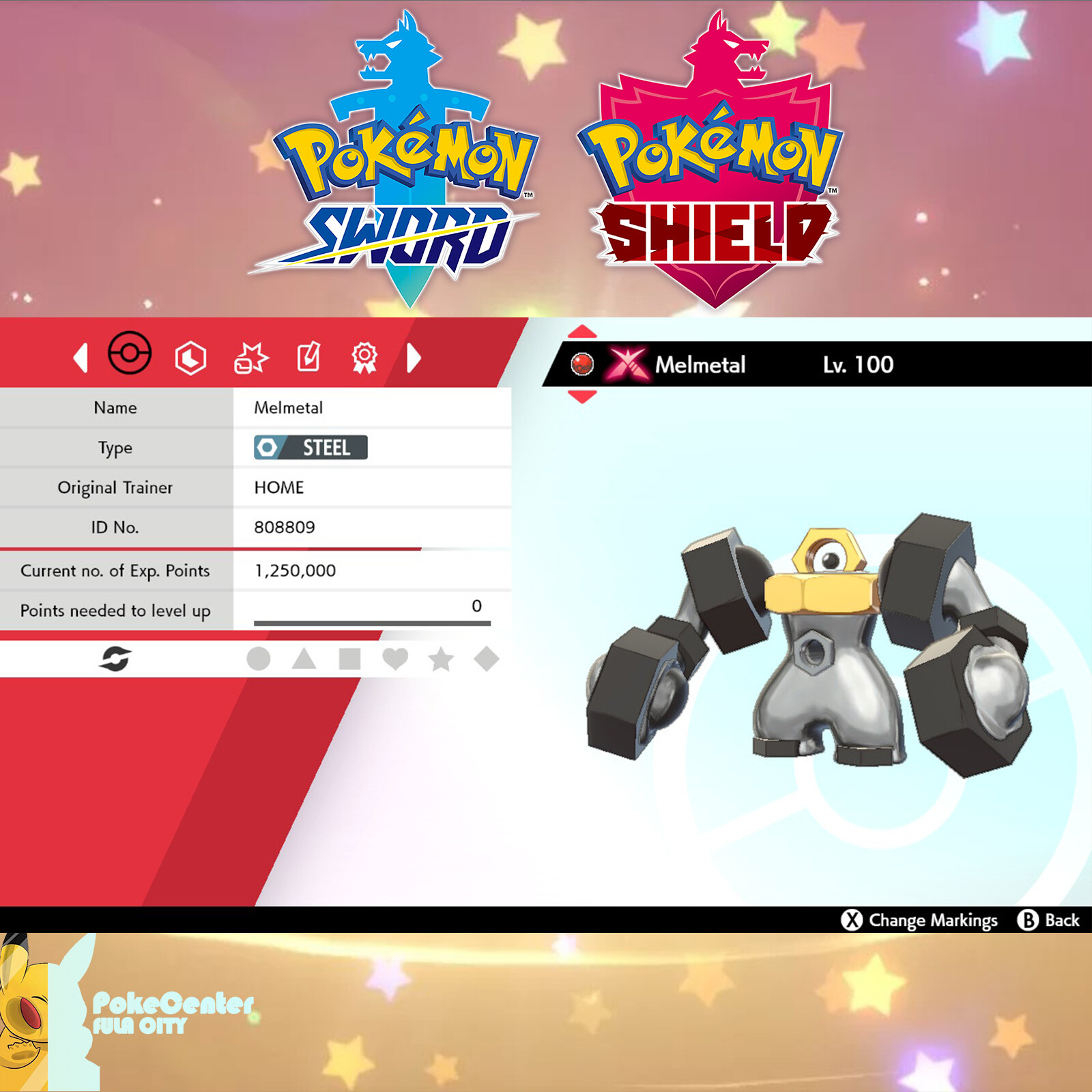 💚 GMax Melmetal Event | PoGo Transfer Gift | Pokemon Sword & Shield | UNTOUCHED