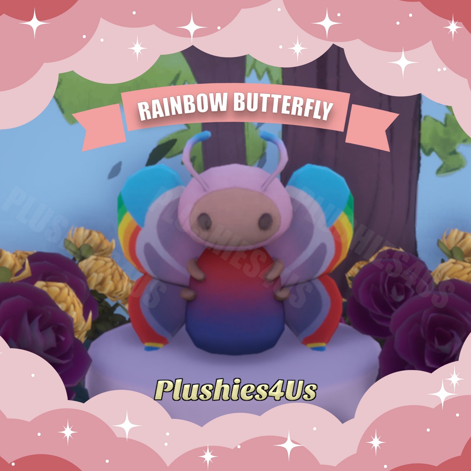 Palia Rainbow Butterfly Plushies