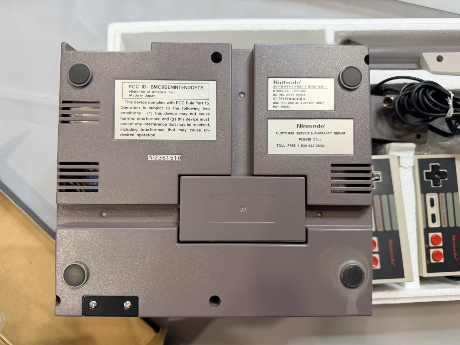 NES Nintendo Entertainment System Action Set – In Original Box Mario Duck Hunt
