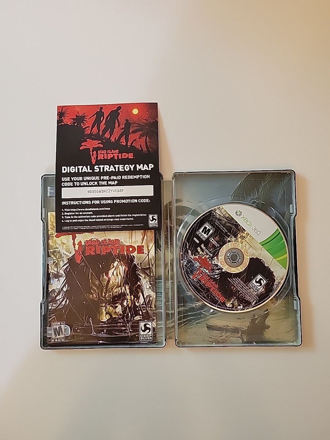 Dead Island: Riptide (Xbox 360, 2013) Steel Book Used Good Complete Minor Flaws