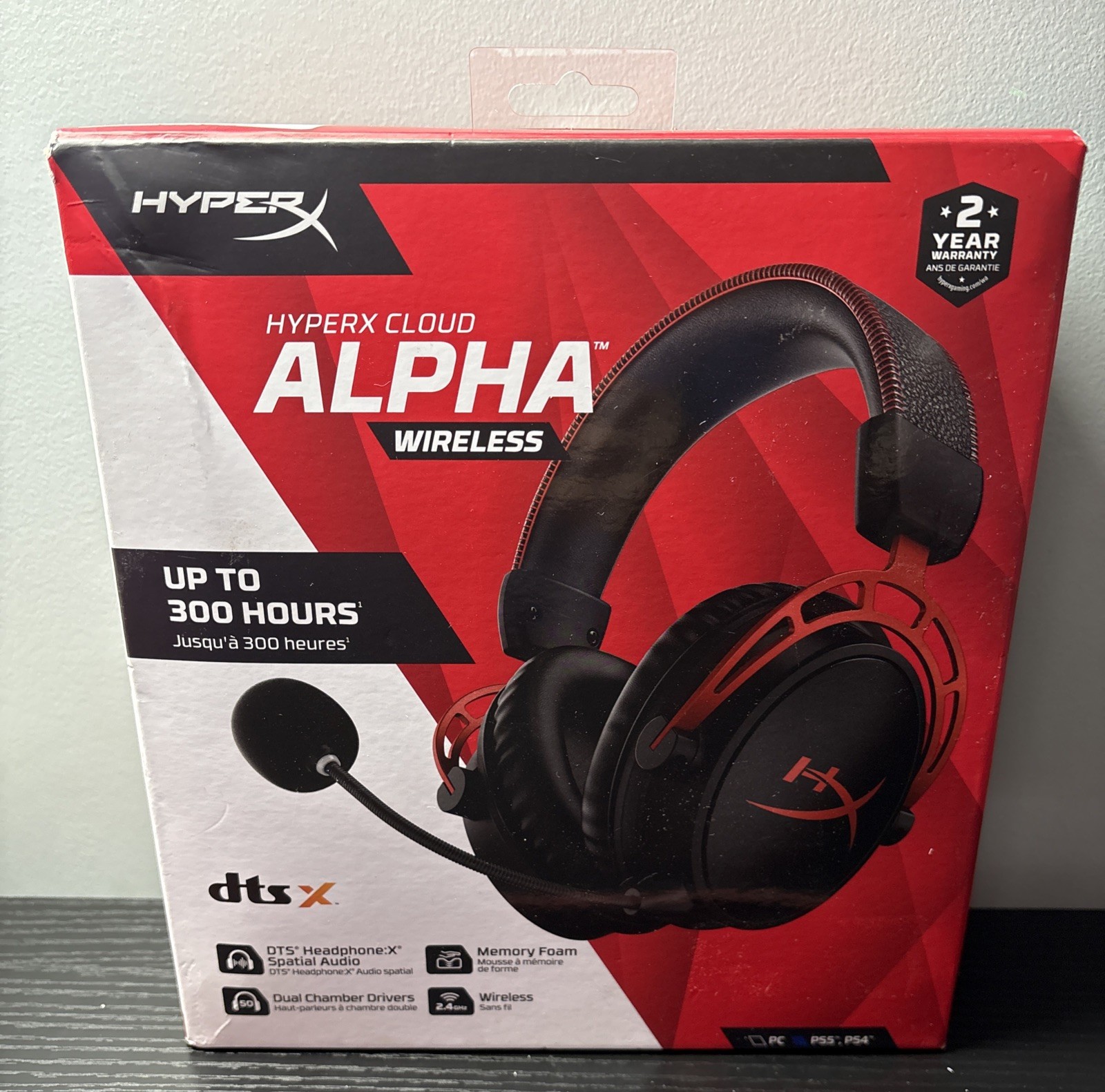 HyperX Cloud Alpha Wireless DTS Headphone – Black