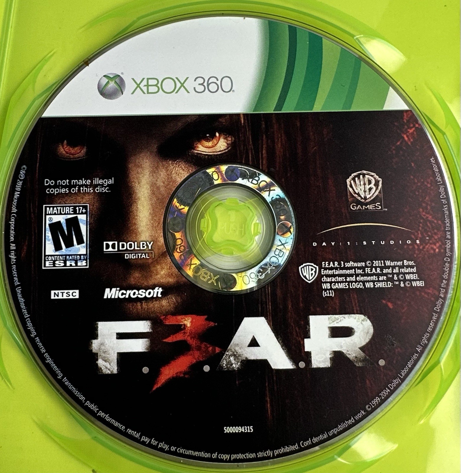 XBOX 360 Fear 2 + Fear 3 Video Games Horror CIB Complete Lot Of 2 Games Working