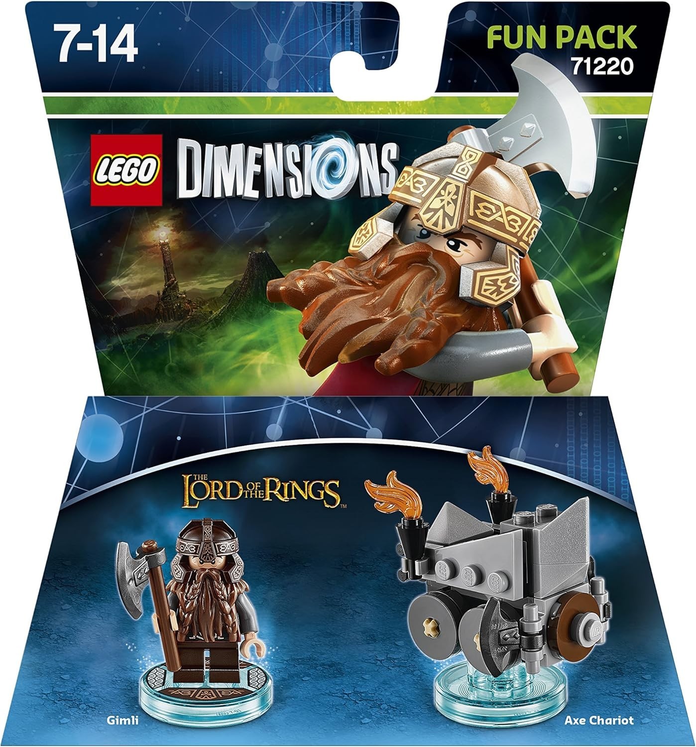 LEGO Dimensions 71209 Gimli Fun Pack – Lord of the Rings – NEW Sealed Retired