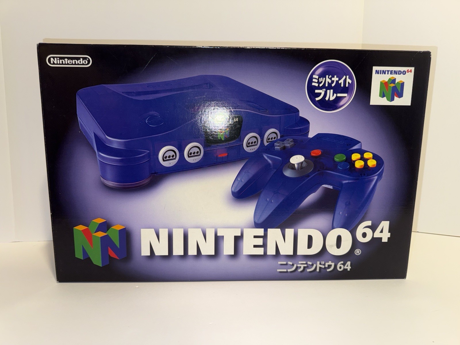 BOXED NEAR MINT Nintendo 64 N64 Midnight Blue Purple Japanese CIB JAPAN