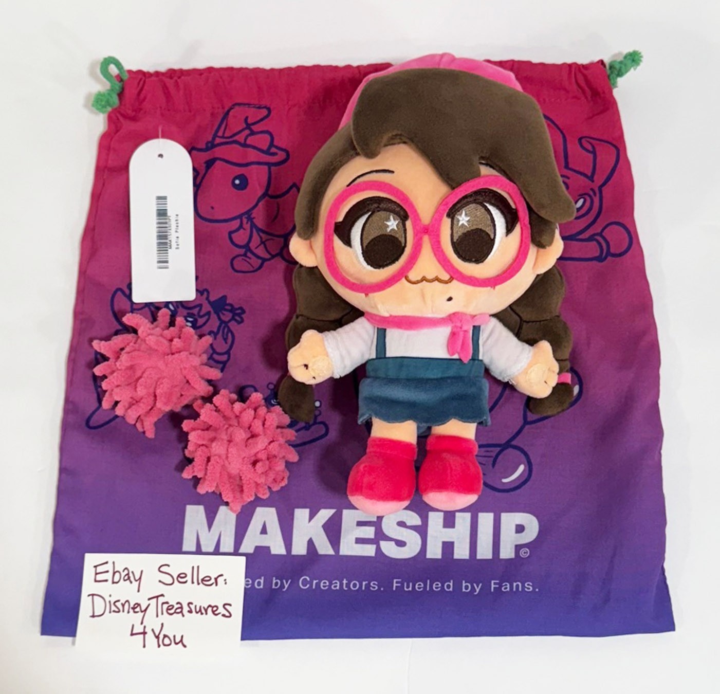 Makeship SOFIA Plushie By Polychroma Until Then Video Game Rare Plush NEW! Cathy
