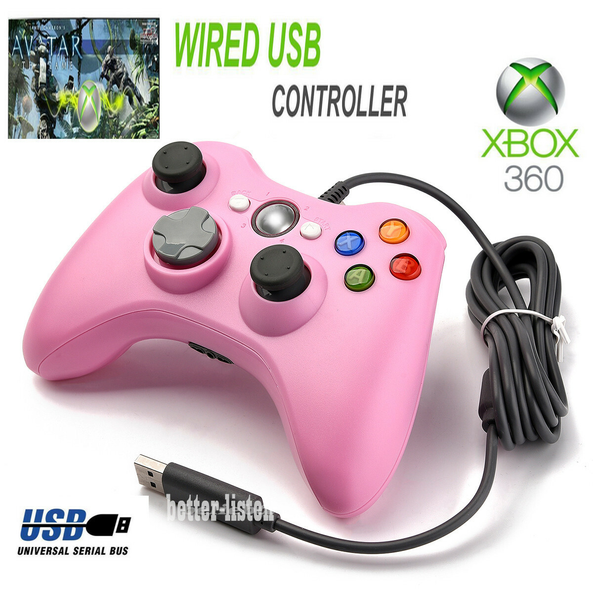 Wired / Wireless Game USB Controller Gamepad Joystick For Microsoft Xbox 360 &PC