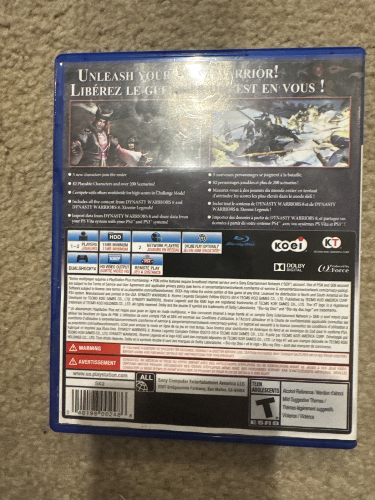 Dynasty Warriors 8: Xtreme Legends Complete Edition (Sony PlayStation 4 PS4) CIB