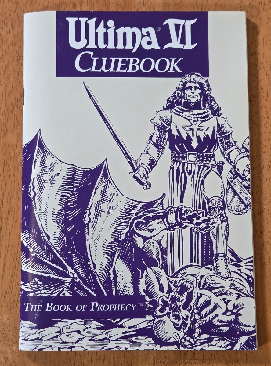 Ultima VI Book of Prophecy Cluebook Strategy Guide Hint Clue Book Origin 1990