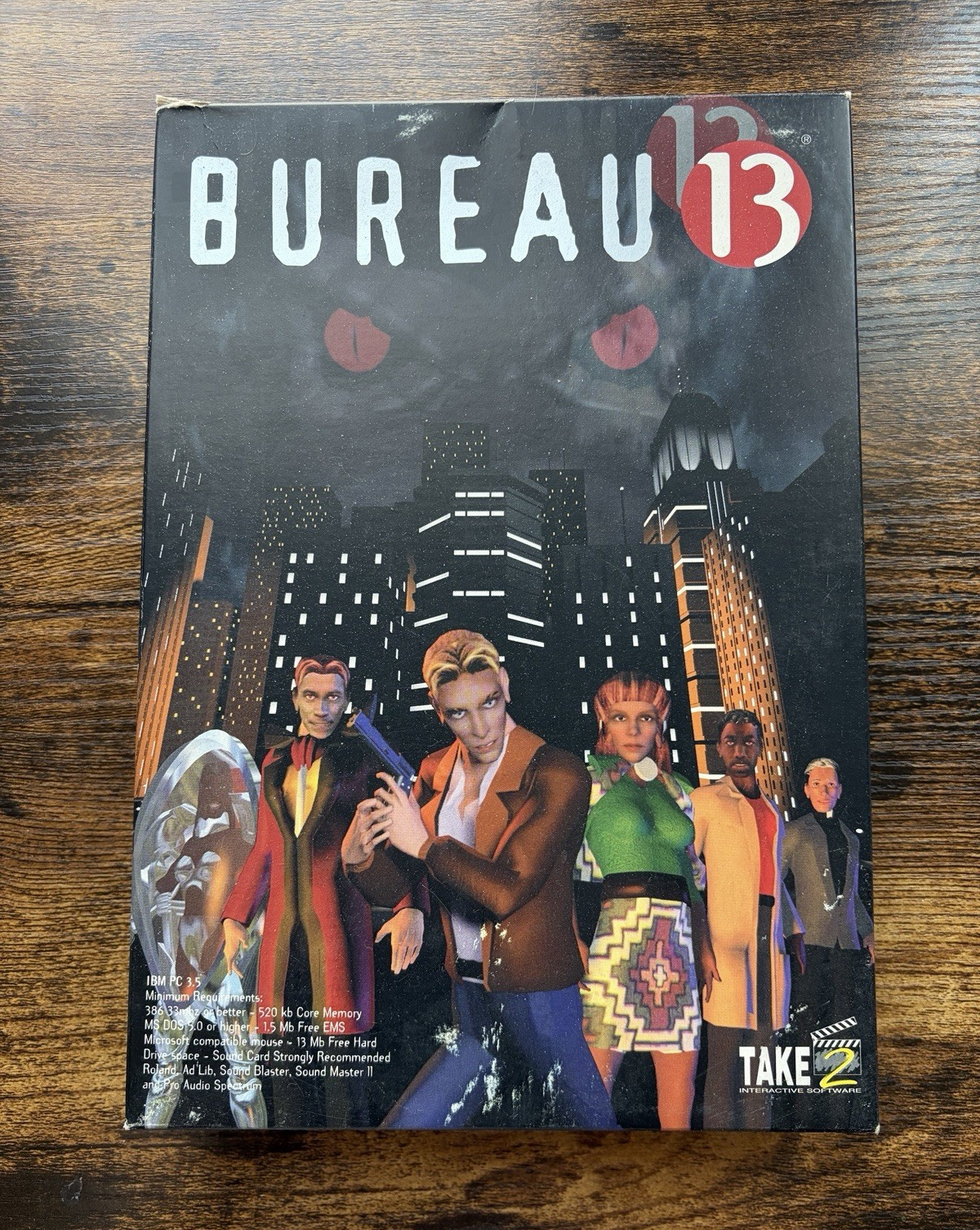 GameTek Bureau 13 Take 2 Interactive PC Role Playing Game 1995
