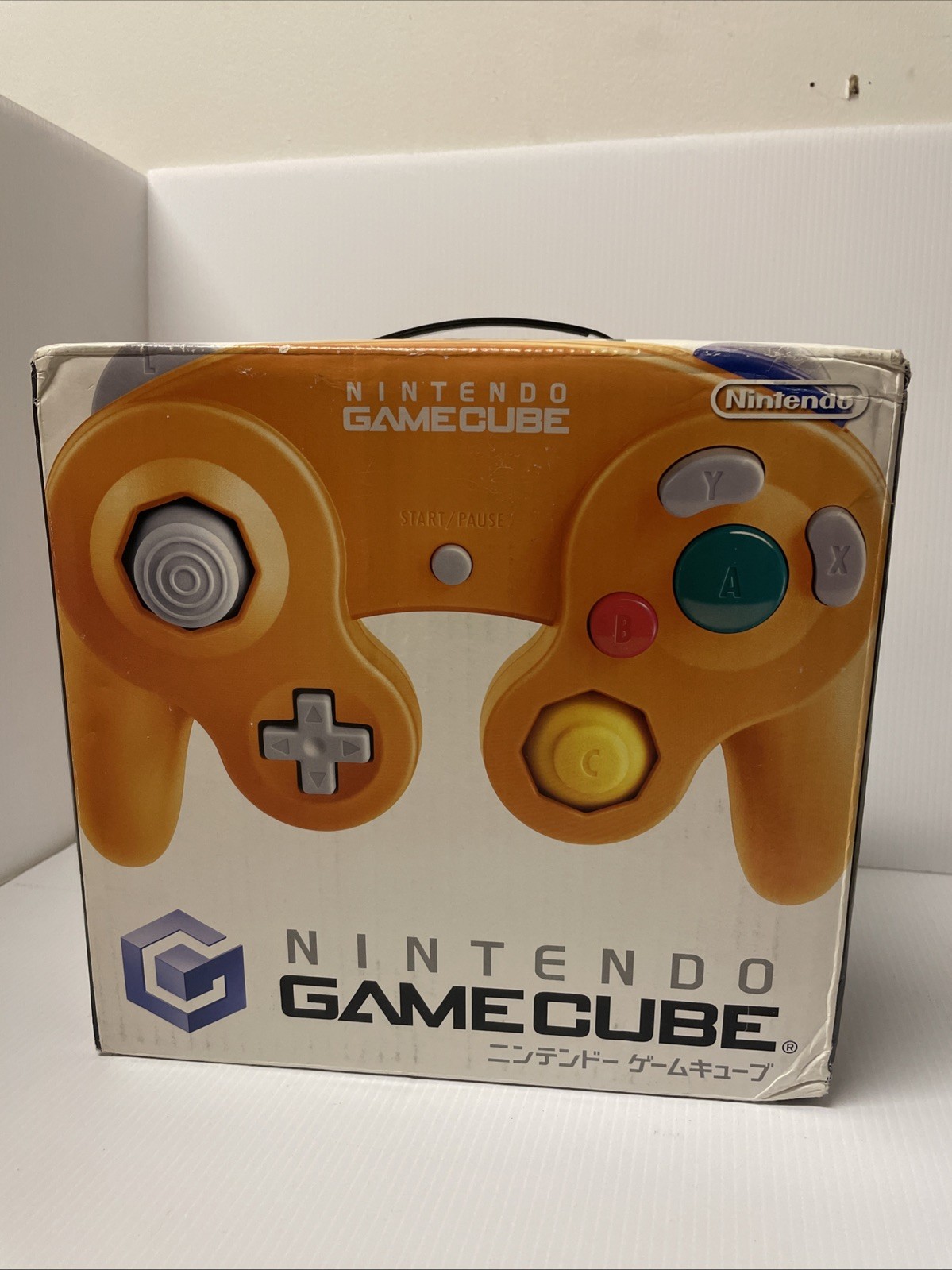 Nintendo GameCube Console Orange DOL-001 Boxed w/ Controller Japanese